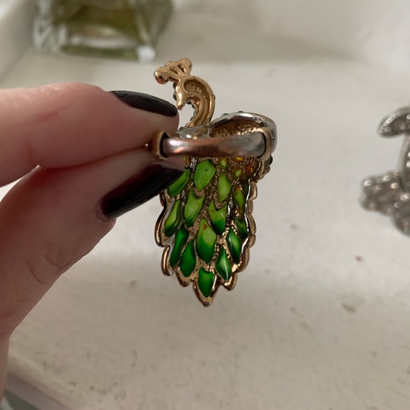 GORGEOUS PEACOCK RING! - Picture 6 of 7